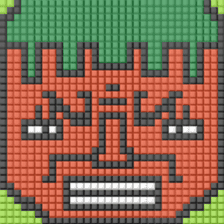 8-bit pixel Tomato family sticker #10689612