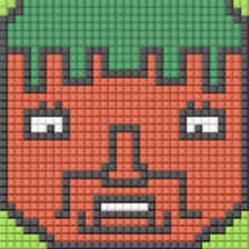 8-bit pixel Tomato family sticker #10689613