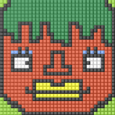 8-bit pixel Tomato family sticker #10689615