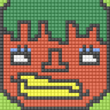 8-bit pixel Tomato family sticker #10689616