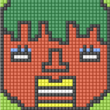 8-bit pixel Tomato family sticker #10689618