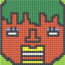 8-bit pixel Tomato family sticker #10689618