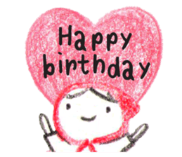 Little Red Riding Hood and pink rabbit sticker #10689739