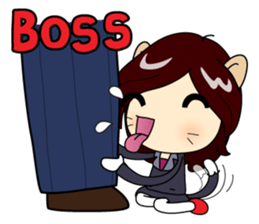 Crazy Office Girl sticker #10690875