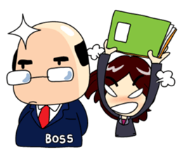 Crazy Office Girl sticker #10690876