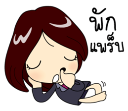 Crazy Office Girl sticker #10690878