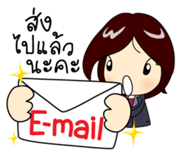 Crazy Office Girl sticker #10690883