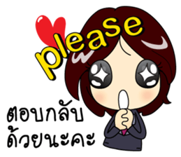 Crazy Office Girl sticker #10690890