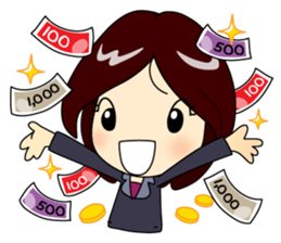 Crazy Office Girl sticker #10690892