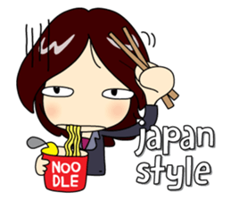 Crazy Office Girl sticker #10690895