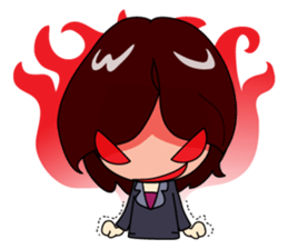 Crazy Office Girl sticker #10690900