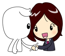 Crazy Office Girl sticker #10690901