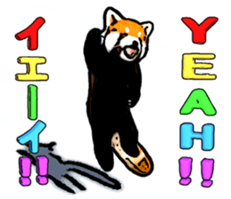 Daily life of the lesser panda sticker #10691349