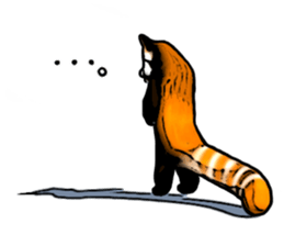 Daily life of the lesser panda sticker #10691353