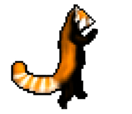 Daily life of the lesser panda sticker #10691354