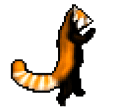 Daily life of the lesser panda sticker #10691354