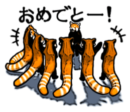 Daily life of the lesser panda sticker #10691356