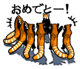 Daily life of the lesser panda sticker #10691356