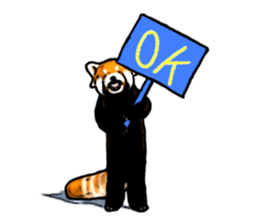 Daily life of the lesser panda sticker #10691359