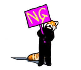 Daily life of the lesser panda sticker #10691360