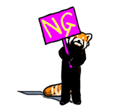 Daily life of the lesser panda sticker #10691360
