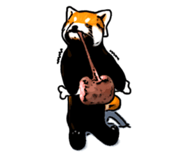 Daily life of the lesser panda sticker #10691362