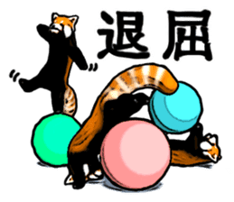 Daily life of the lesser panda sticker #10691376