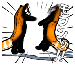 Daily life of the lesser panda sticker #10691377
