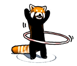 Daily life of the lesser panda sticker #10691383