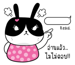 Crazy Cat & Fat Rabbit by Happi studio 2 sticker #10692401