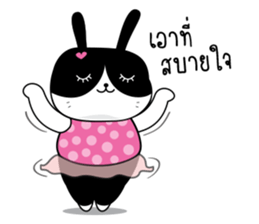 Crazy Cat & Fat Rabbit by Happi studio 2 sticker #10692403