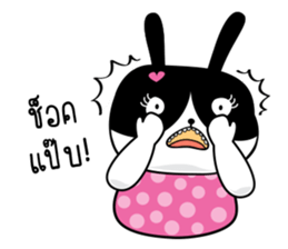 Crazy Cat & Fat Rabbit by Happi studio 2 sticker #10692406