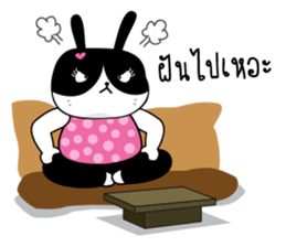 Crazy Cat & Fat Rabbit by Happi studio 2 sticker #10692416