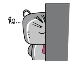 Crazy Cat & Fat Rabbit by Happi studio 2 sticker #10692419