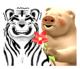 New version : Female Tiger Cub, Torako sticker #10692428