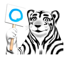 New version : Female Tiger Cub, Torako sticker #10692439