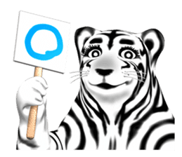 New version : Female Tiger Cub, Torako sticker #10692439