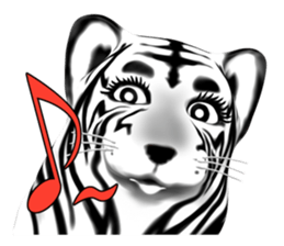 New version : Female Tiger Cub, Torako sticker #10692445