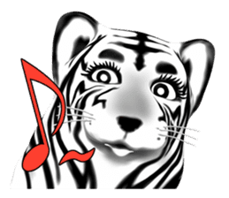 New version : Female Tiger Cub, Torako sticker #10692445