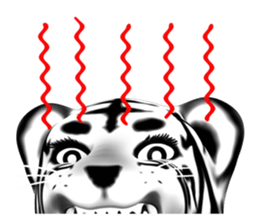 New version : Female Tiger Cub, Torako sticker #10692457
