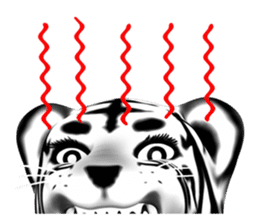 New version : Female Tiger Cub, Torako sticker #10692457