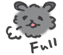 Black Pomeranian "ToraKichi"(om nom nom) sticker #10692466