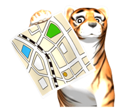 New version : Male Tiger Cub, Torakichi sticker #10692566