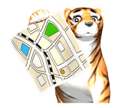 New version : Male Tiger Cub, Torakichi sticker #10692566