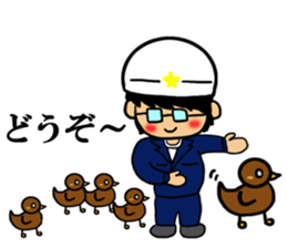 Safety first.Working man sticker #10693476