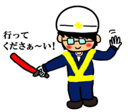 Safety first.Working man sticker #10693484