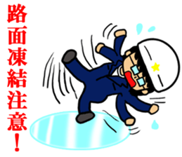 Safety first.Working man sticker #10693488