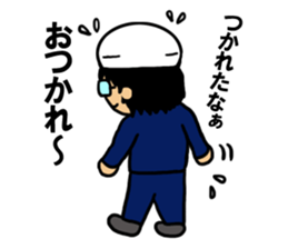 Safety first.Working man sticker #10693502