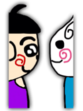 cheek is around sticker #10693614