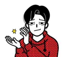 An emoticon boy friend! sticker #10694026